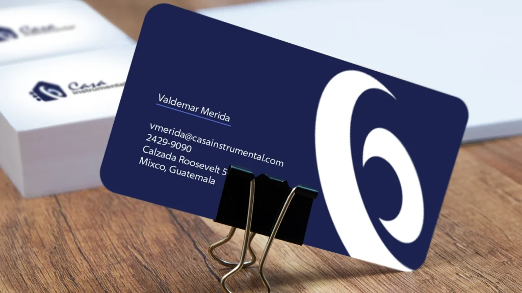Casa instrumental tarjetas